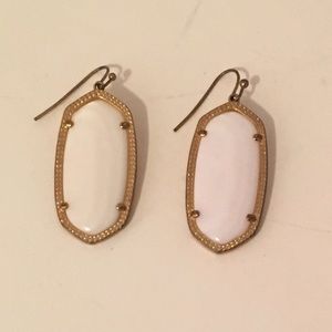 White Kendra Scott Earrings